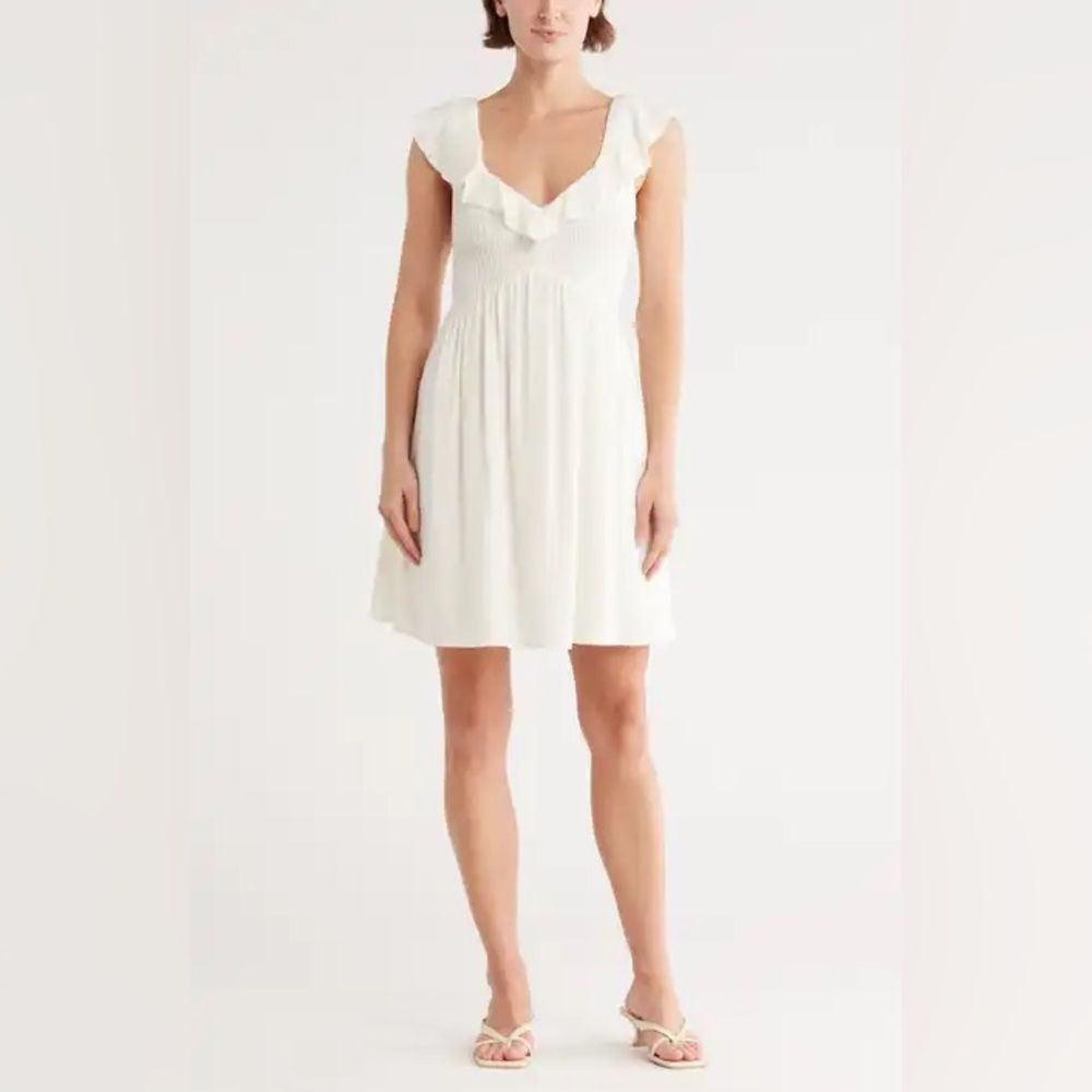 NEW TopShop White Mini Dress Size 10
